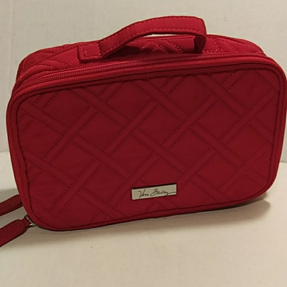 Vera Bradley Red Microfiber Sm Brush and Make-Up